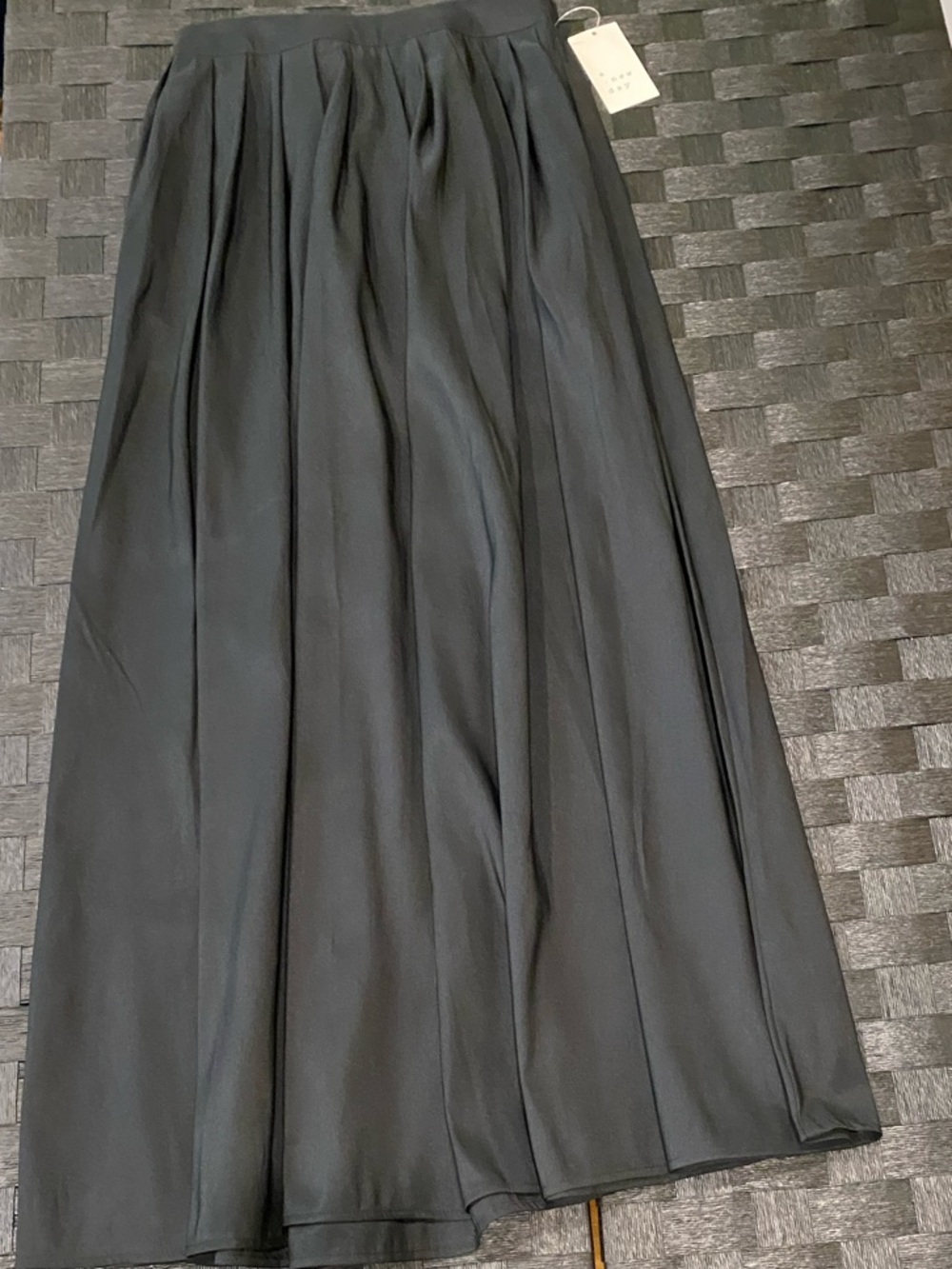 a new day Black Pleated Maxi Skirt